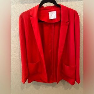 Cherry Red fitted Woman’s Blazer